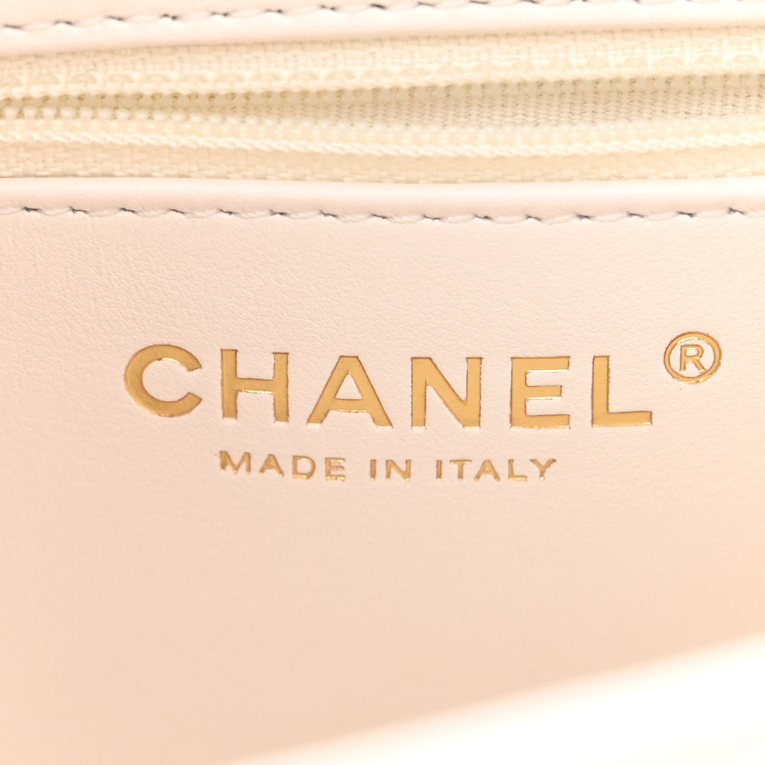 Chanel Shiny Aged Calfskin Quilted Nano Kelly Shopper White 6 of 11