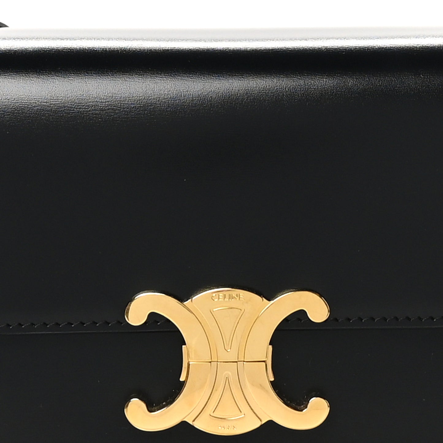 Shiny Calfskin Teen Triomphe Black