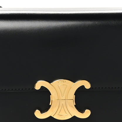 Celine Shiny Calfskin Teen Triomphe Black 7 of 9