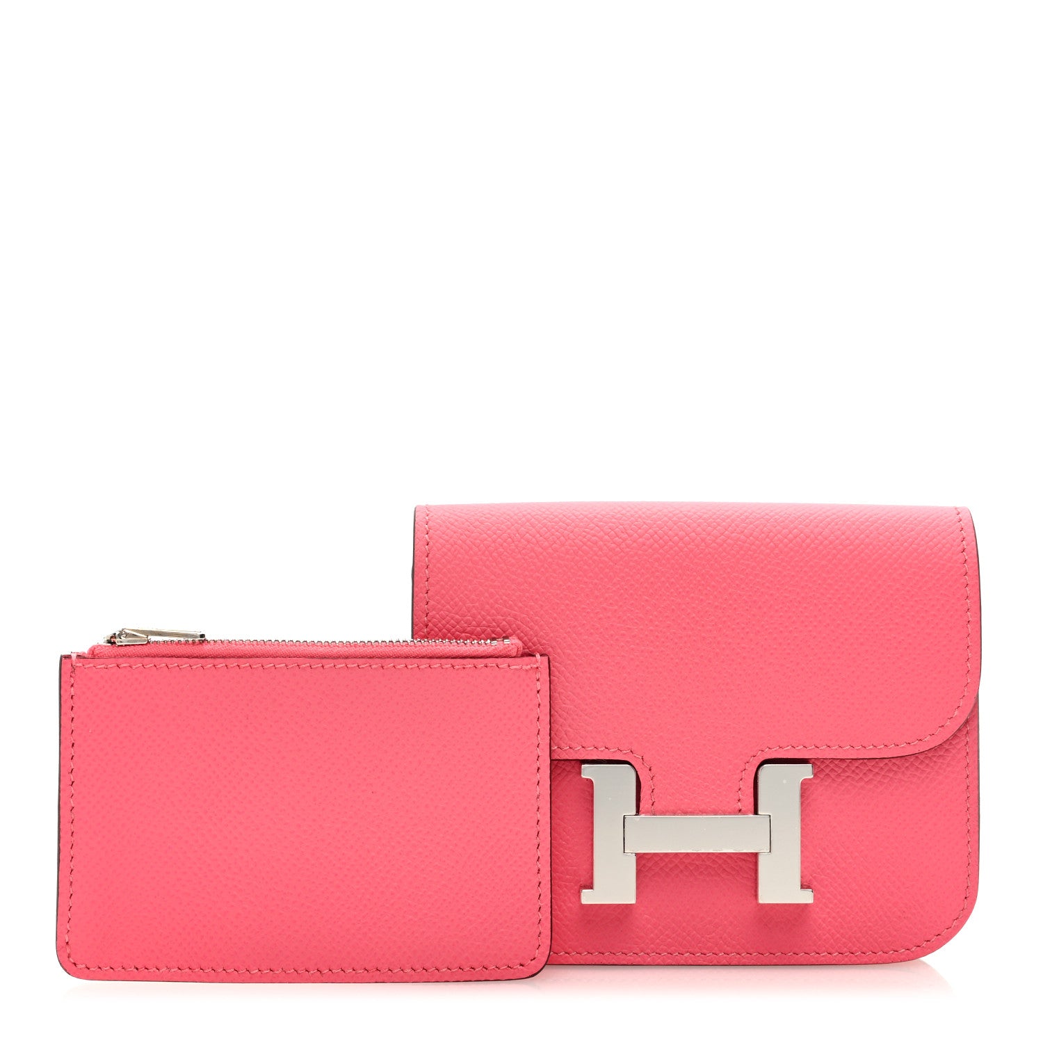 Hermes Epsom Constance Slim Wallet Rose Azalee 3 of 8