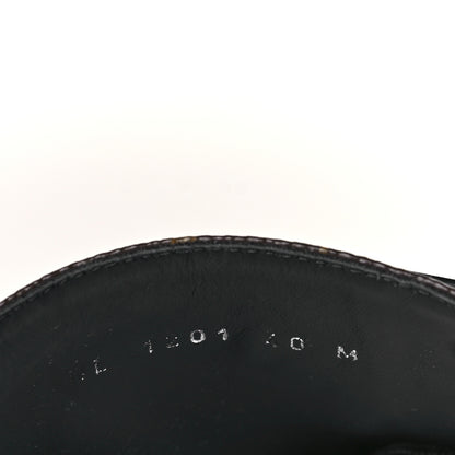 Louis Vuitton Calfskin Monogram Wonderland Flat Ranger Boots 40 Black 7 of 7