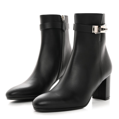 Hermes Calfskin Saint Germain Ankle Boots 36 Black 3 of 10