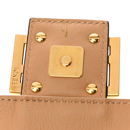 Fendi Nappa FF 1974 Embossed Baguette Miele Scuro 11 of 11