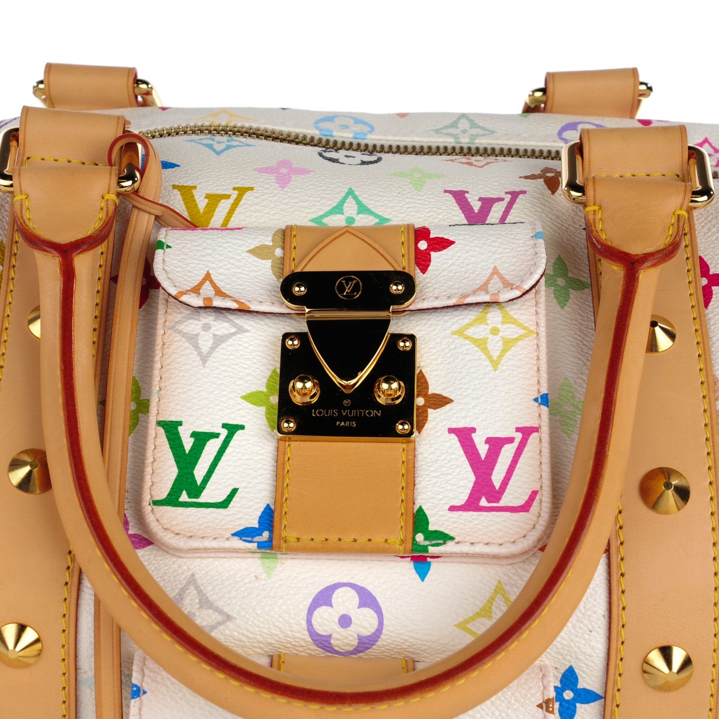 Monogram Multicolor Keepall 45 White