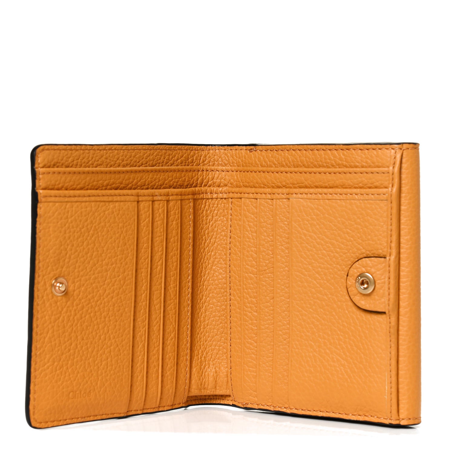 Chloe Grained Calfskin Marcie Square Wallet Tan Apricot 7 of 9