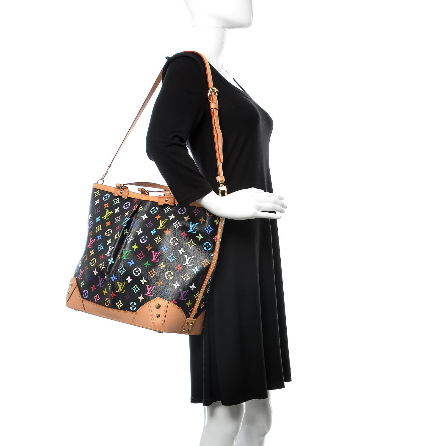 Louis Vuitton Monogram Multicolor Sharleen GM Black 2 of 6
