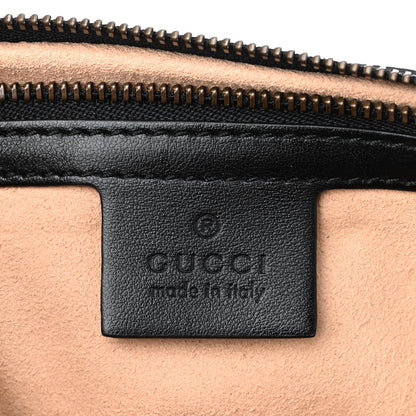 Gucci Calfskin Matelasse Large GG Marmont Shoulder Bag Black 6 of 11