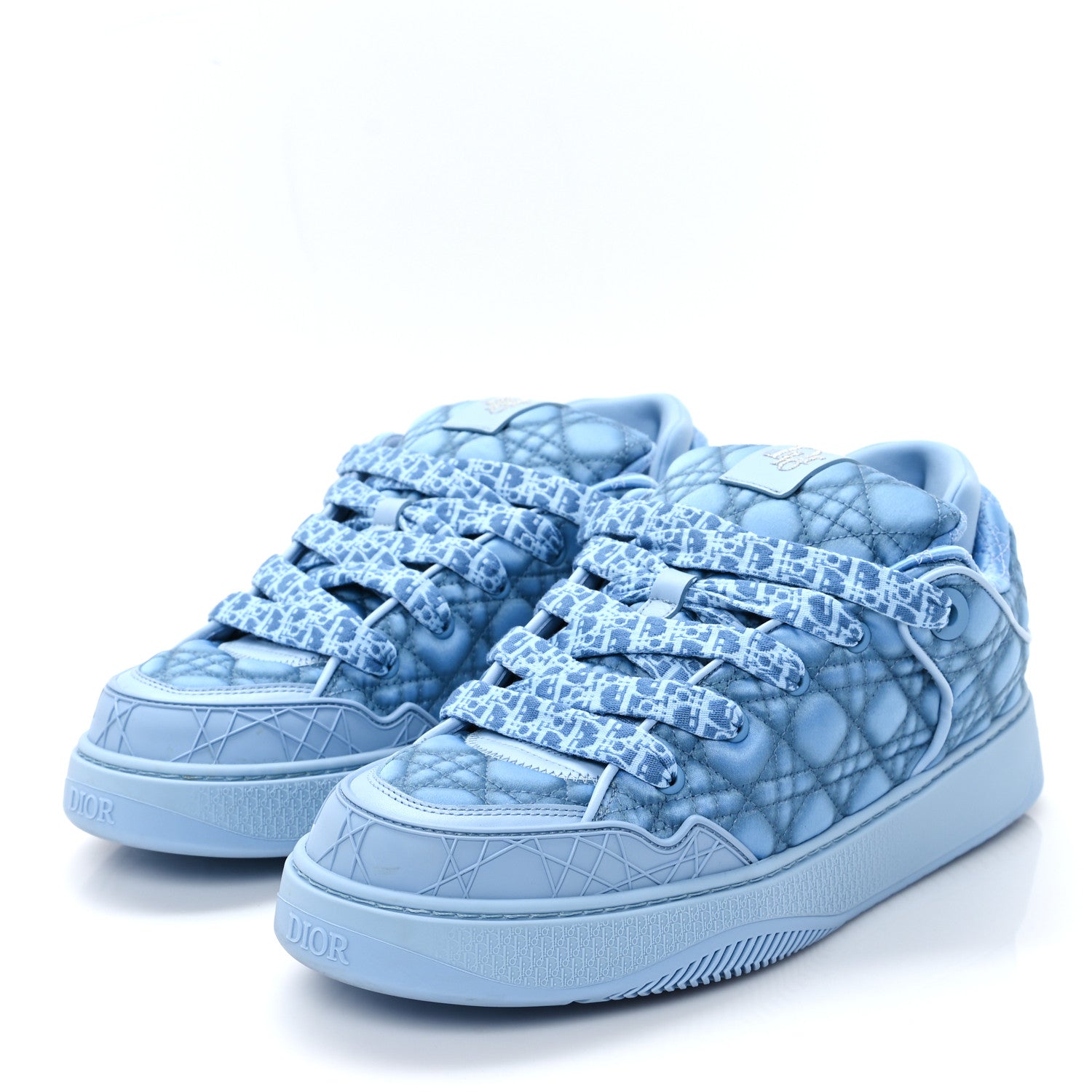 Christian Dior X ERL Satin Cannage Kumo Mens Sneakers 45 Blue 4 of 11