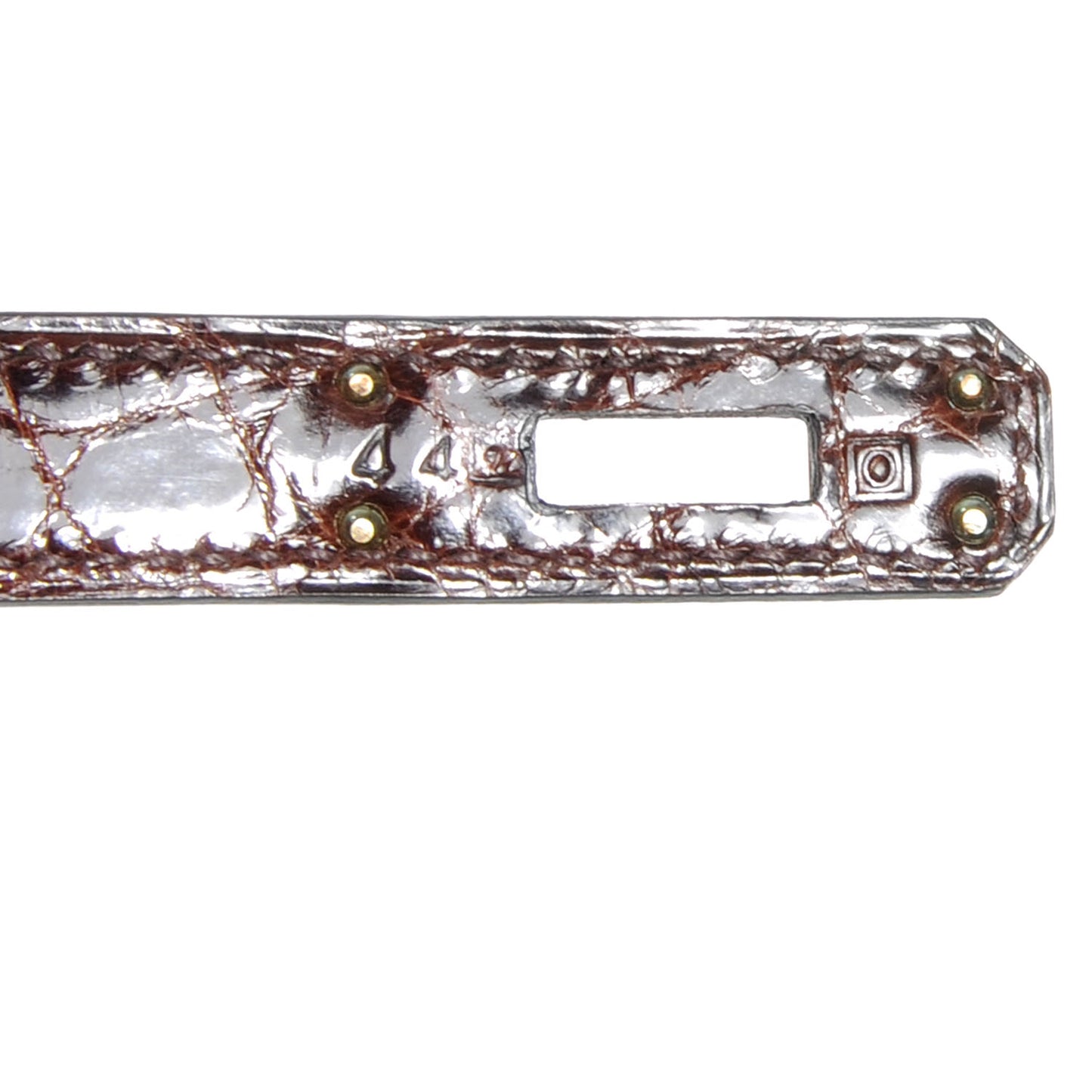 Niloticus Crocodile Kelly Cut Pochette Havane
