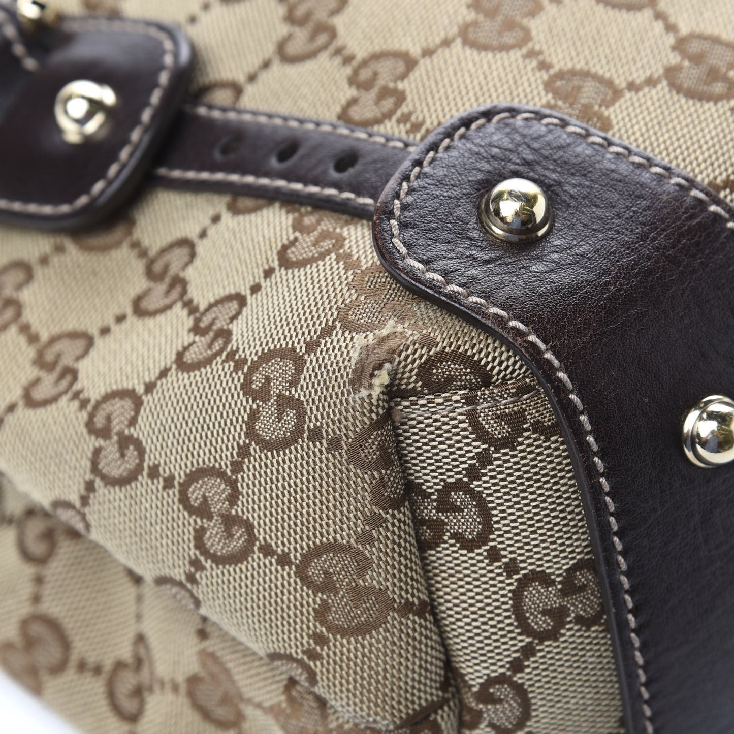 Monogram Small Pelham Shoulder Bag Dark Brown