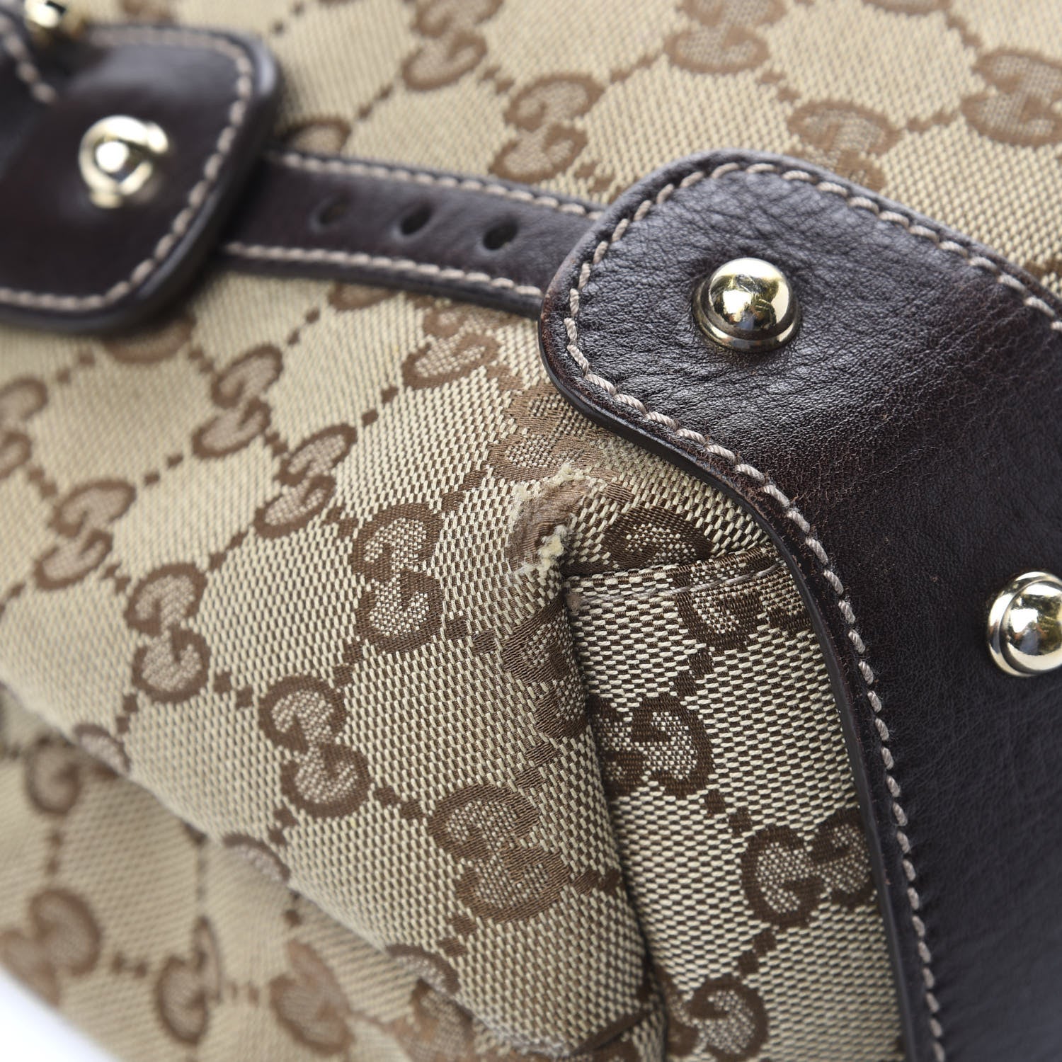 Gucci Monogram Small Pelham Shoulder Bag Dark Brown 12 of 14