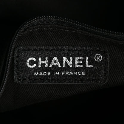 Chanel Calfskin Drawstring CC Bucket Bag Black 6 of 14