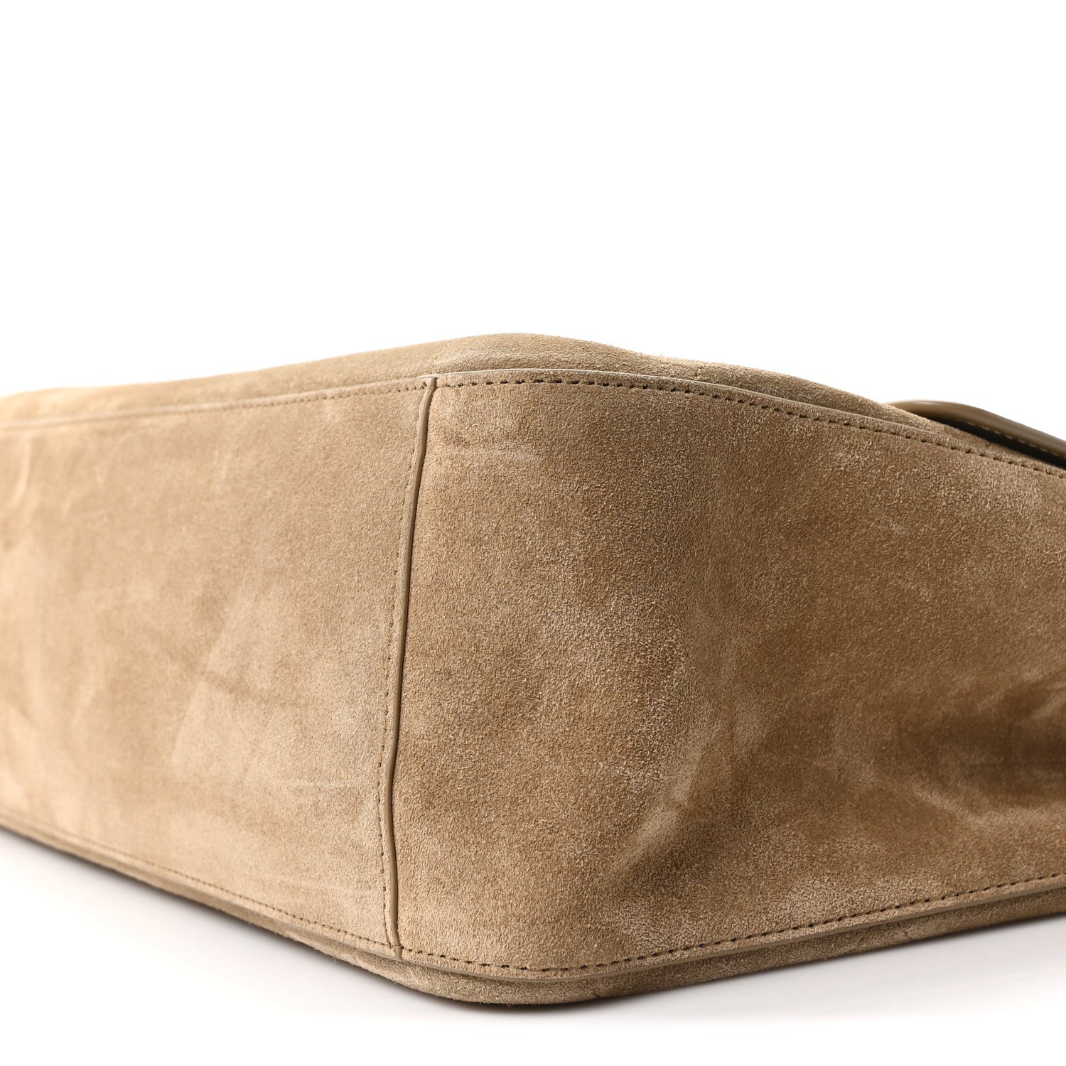 Chanel Suede Calfskin Souplissimo Maxi Flap Dark Beige 10 of 10
