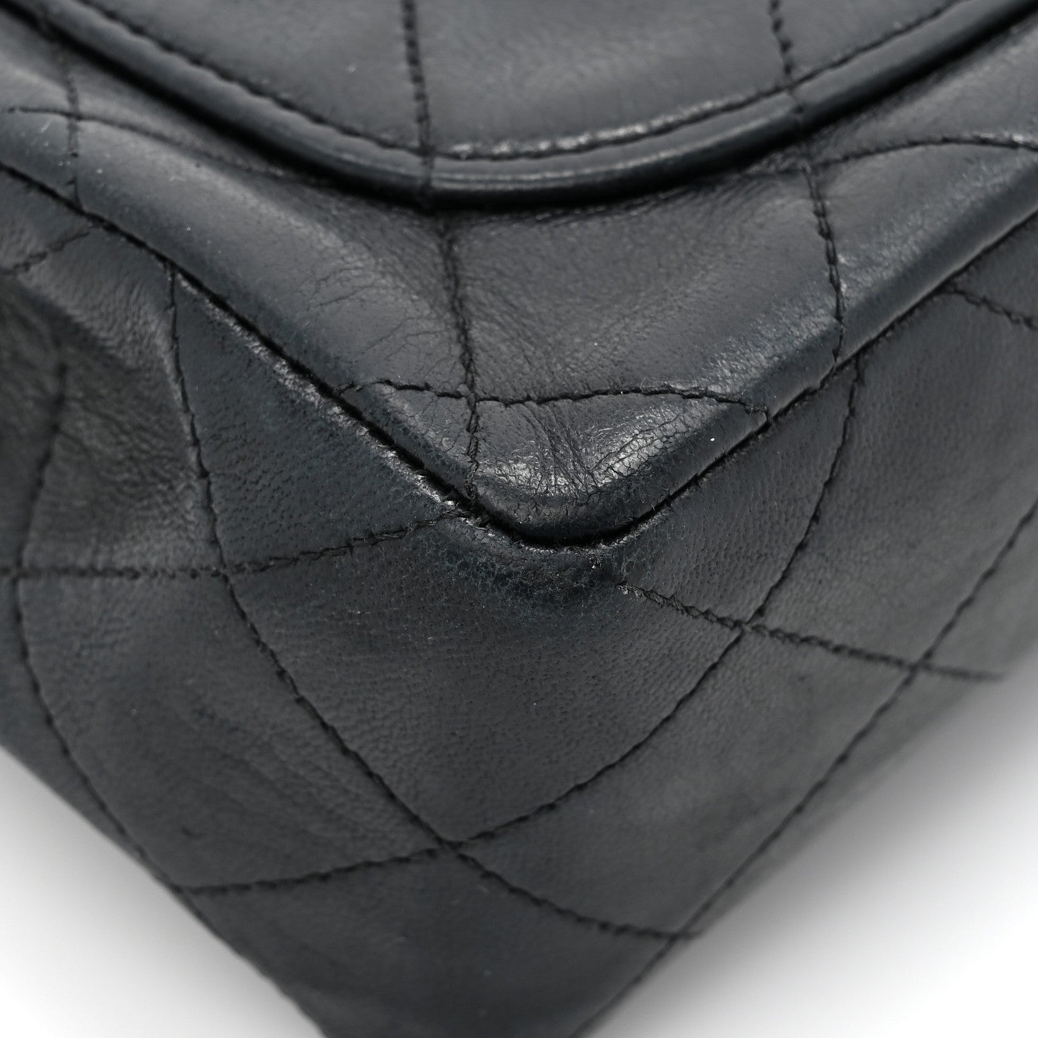 Chanel Lambskin Quilted Mini Square Flap Bag Black 18 of 19