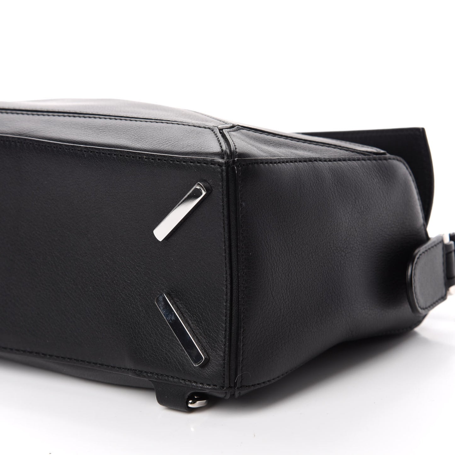 Calfskin Small Puzzle Bag Black
