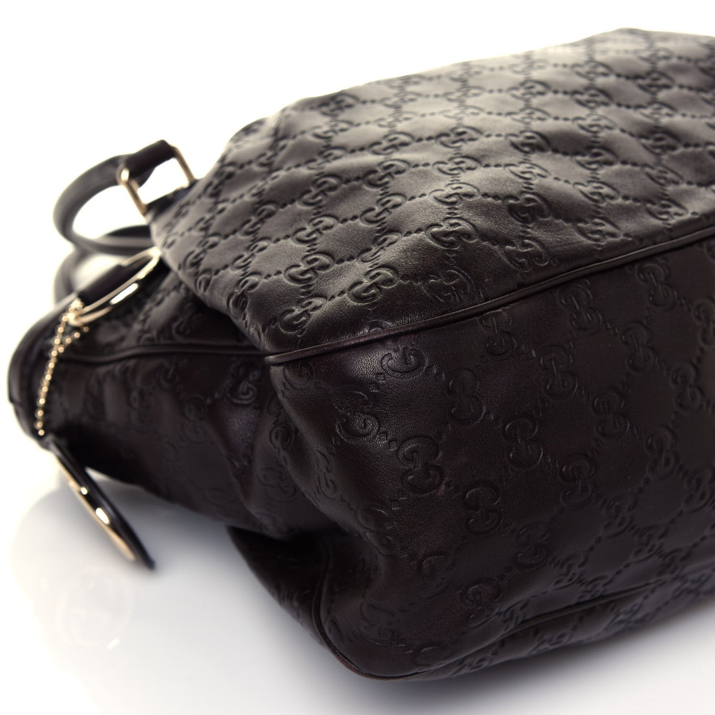 Guccissima Medium Sukey Top Handle Tote Chocolate