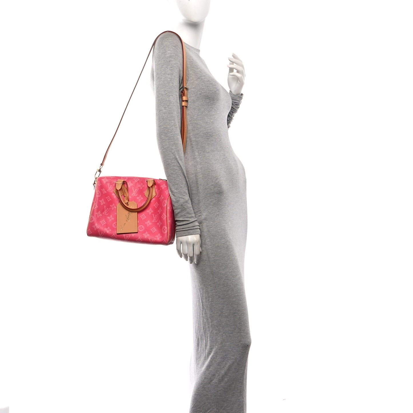 Monogram Origine Speedy Bandouliere 25 Rose Ruban