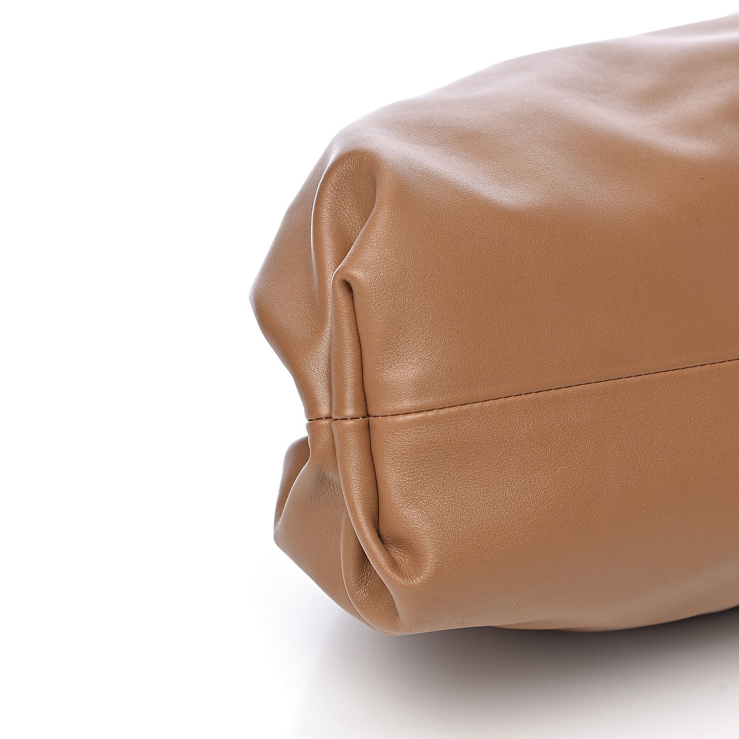 Smooth Butter Calf The Pouch Oversized Clutch Cammello