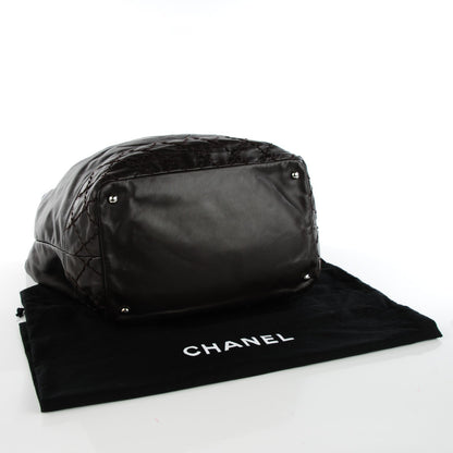 Chanel Calfskin Drawstring CC Bucket Bag Dark Brown 4 of 7