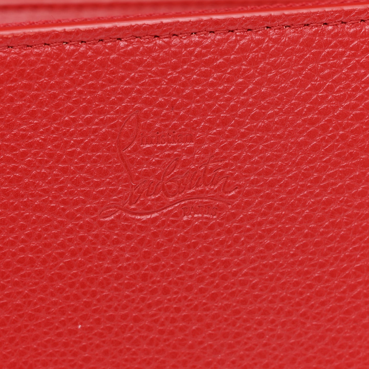 Calfskin Spikes Loubinthesky Paloma Clutch Red