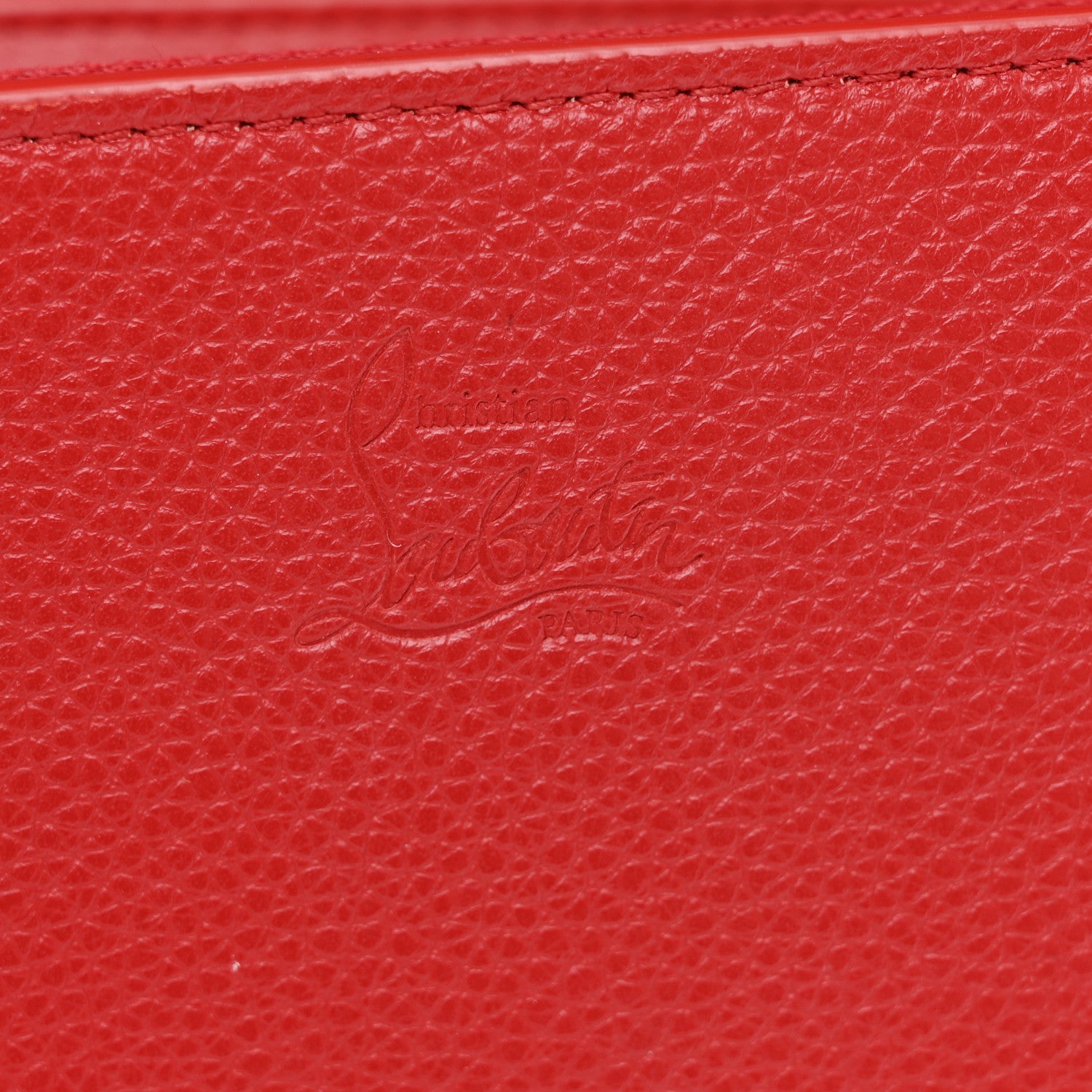Christian Louboutin Calfskin Spikes Loubinthesky Paloma Clutch Red 7 of 13