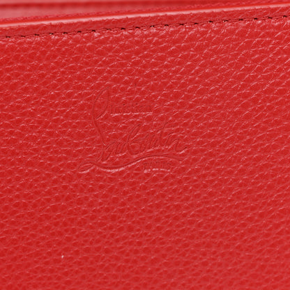 Christian Louboutin Calfskin Spikes Loubinthesky Paloma Clutch Red 7 of 13