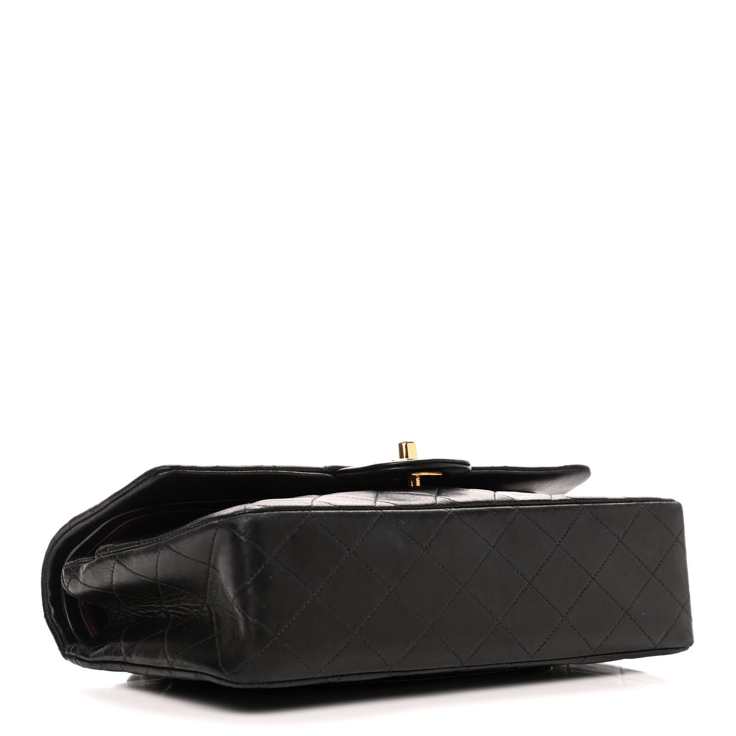 Chanel Lambskin Quilted Medium Double Flap Black 3 of 9