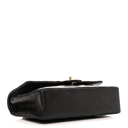 Chanel Lambskin Quilted Medium Double Flap Black 3 of 9