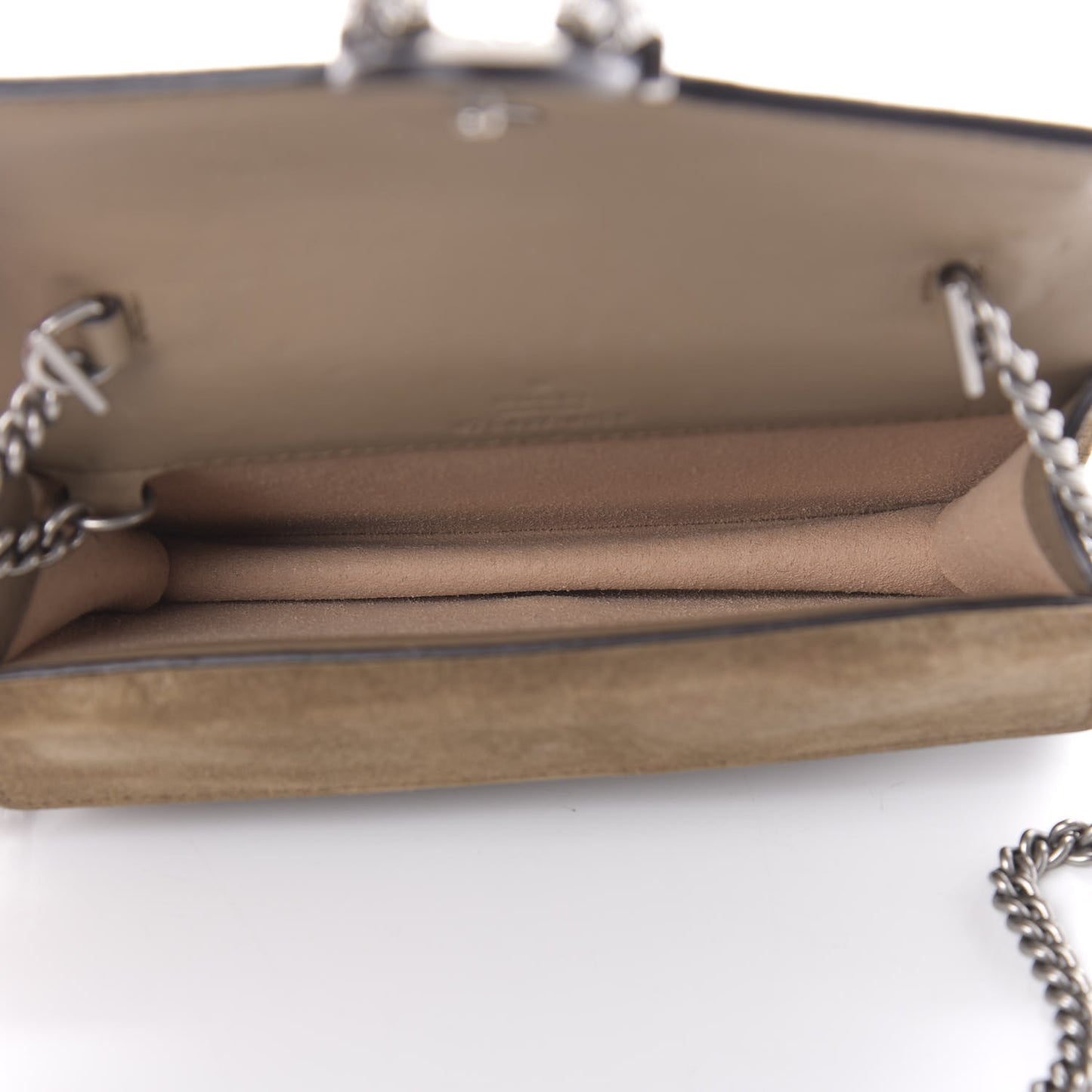 GG Supreme Monogram Super Mini Dionysus Shoulder Bag Taupe