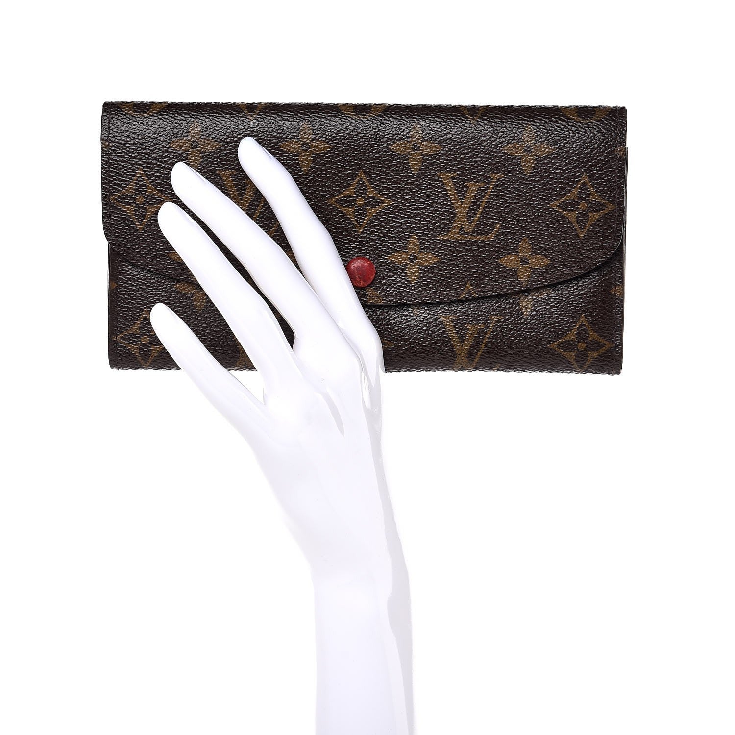 Louis Vuitton Monogram Emilie Wallet Red 2 of 10