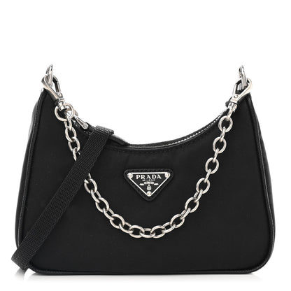 Prada Tessuto Nylon Mini Re-Edition 2000 Shoulder Bag Black 1 of 11