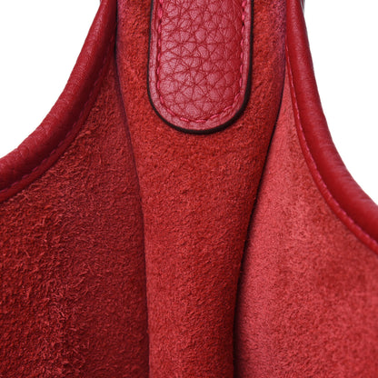 Hermes Taurillon Clemence Evelyne III PM Rouge Casaque 7 of 12