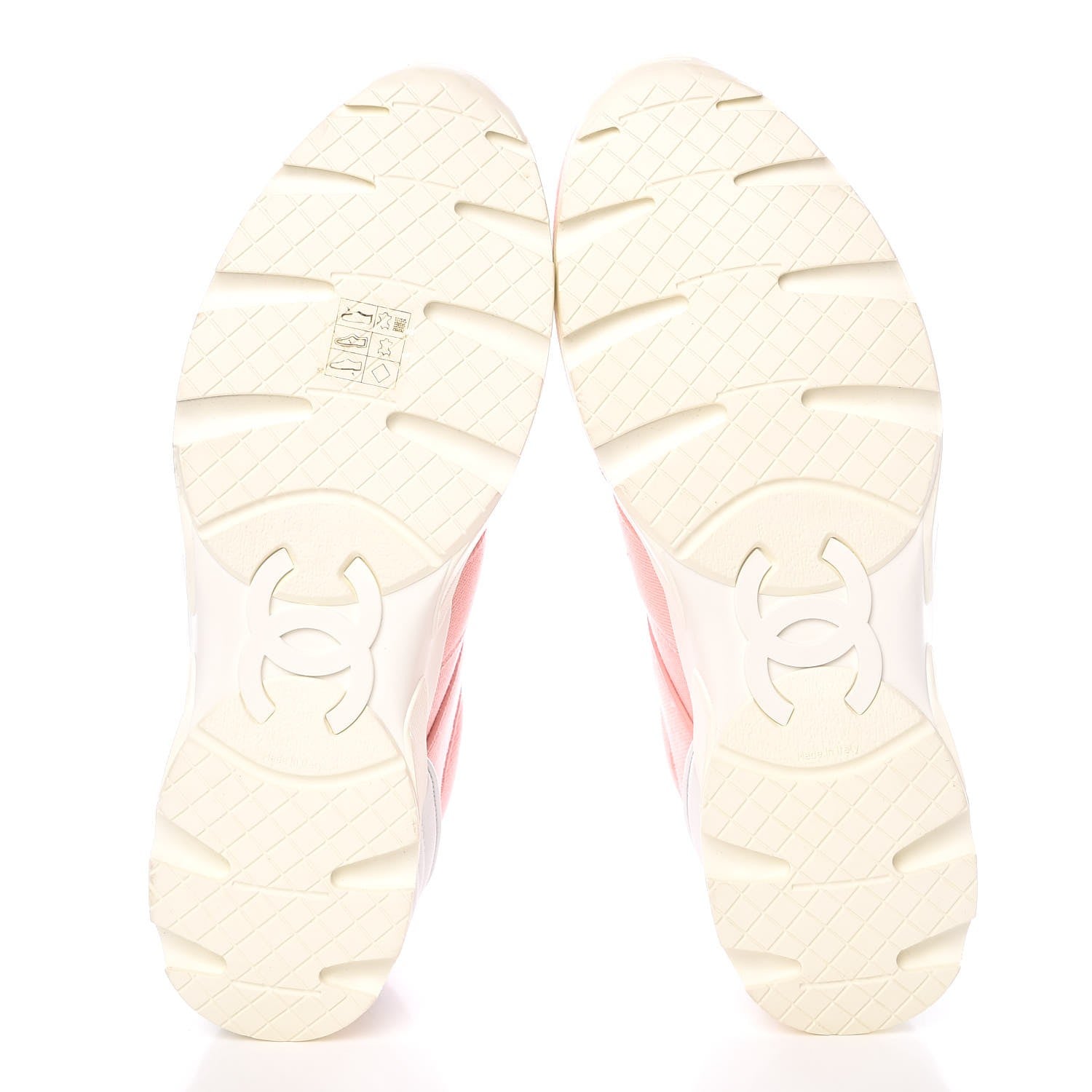 Chanel Fabric CC Sneakers 41.5 Salmon 5 of 9