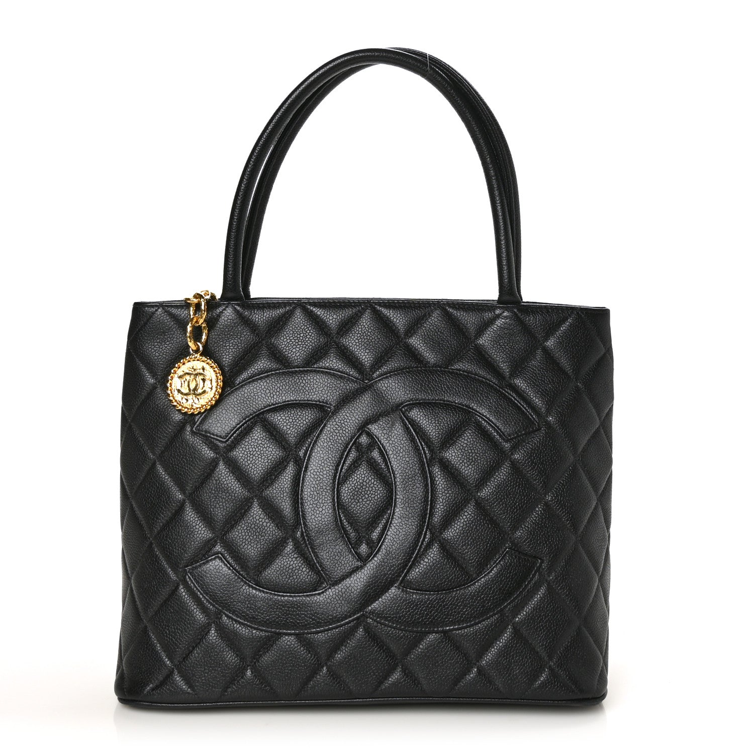 Chanel Caviar Quilted Medallion Tote Black 1 of 10