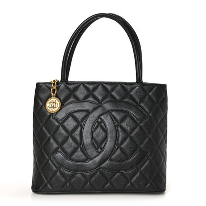 Chanel Caviar Quilted Medallion Tote Black 1 of 10