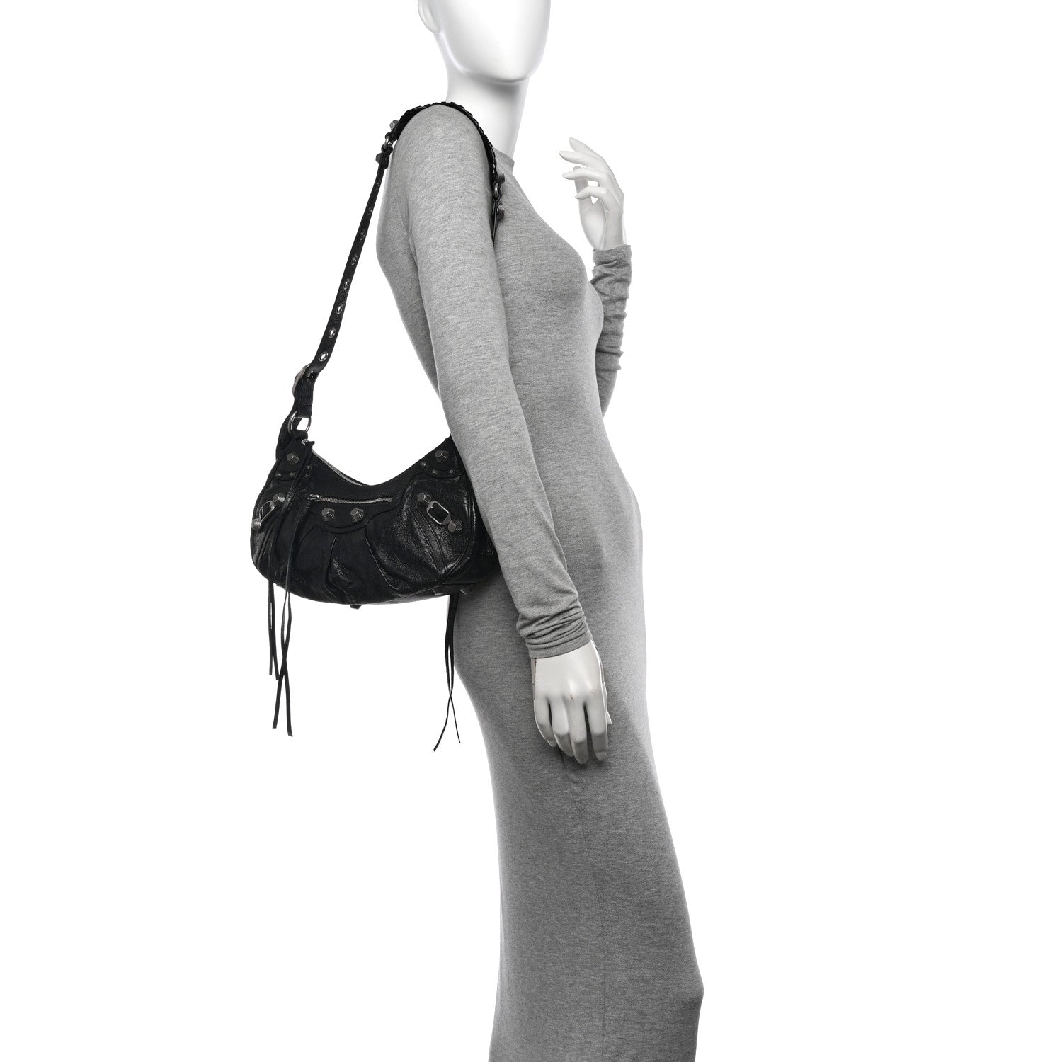 Bottega Veneta Nappa Intrecciato Medium Andiamo Shoulder Bag Black 2 of 9
