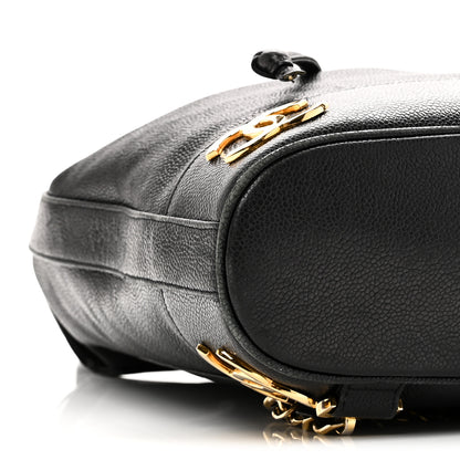 Chanel Caviar Triple CC Backpack Black 11 of 13