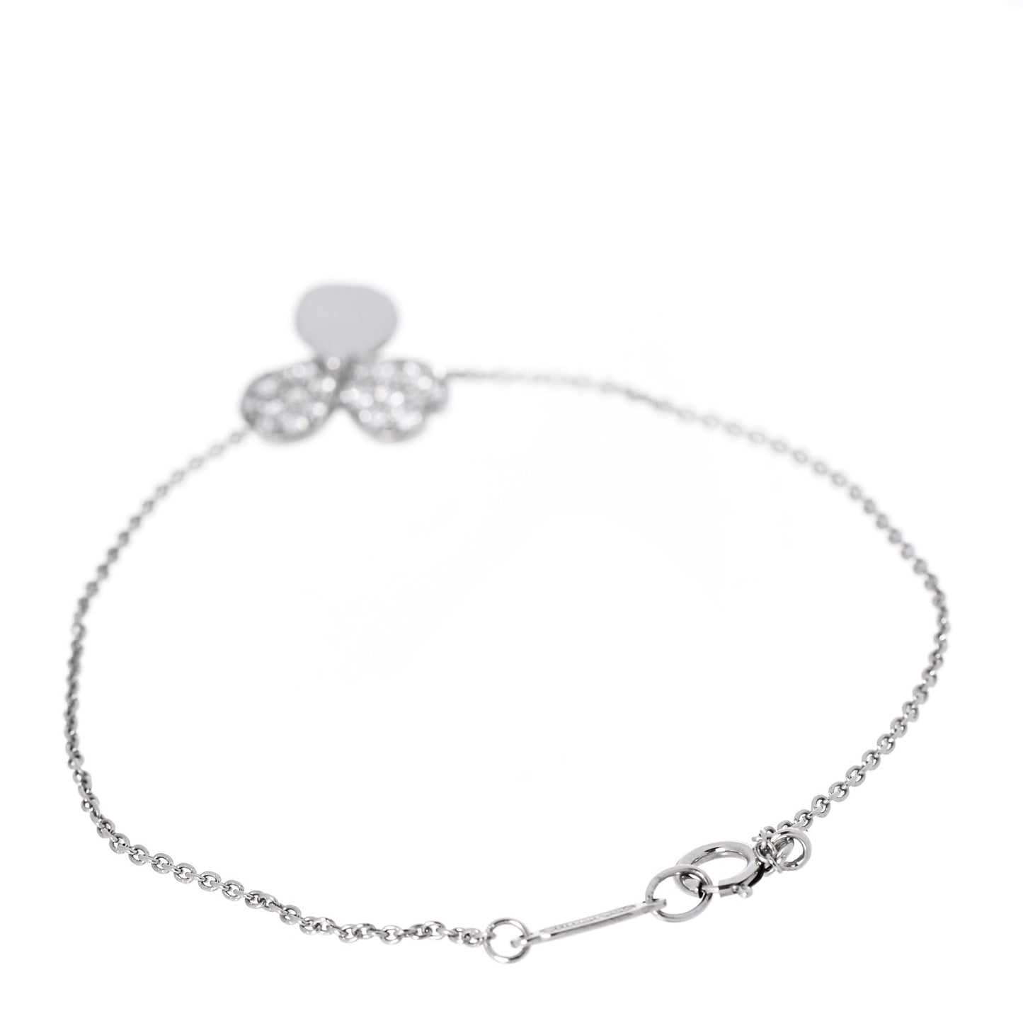 Platinum Diamond Paper Flowers Bracelet