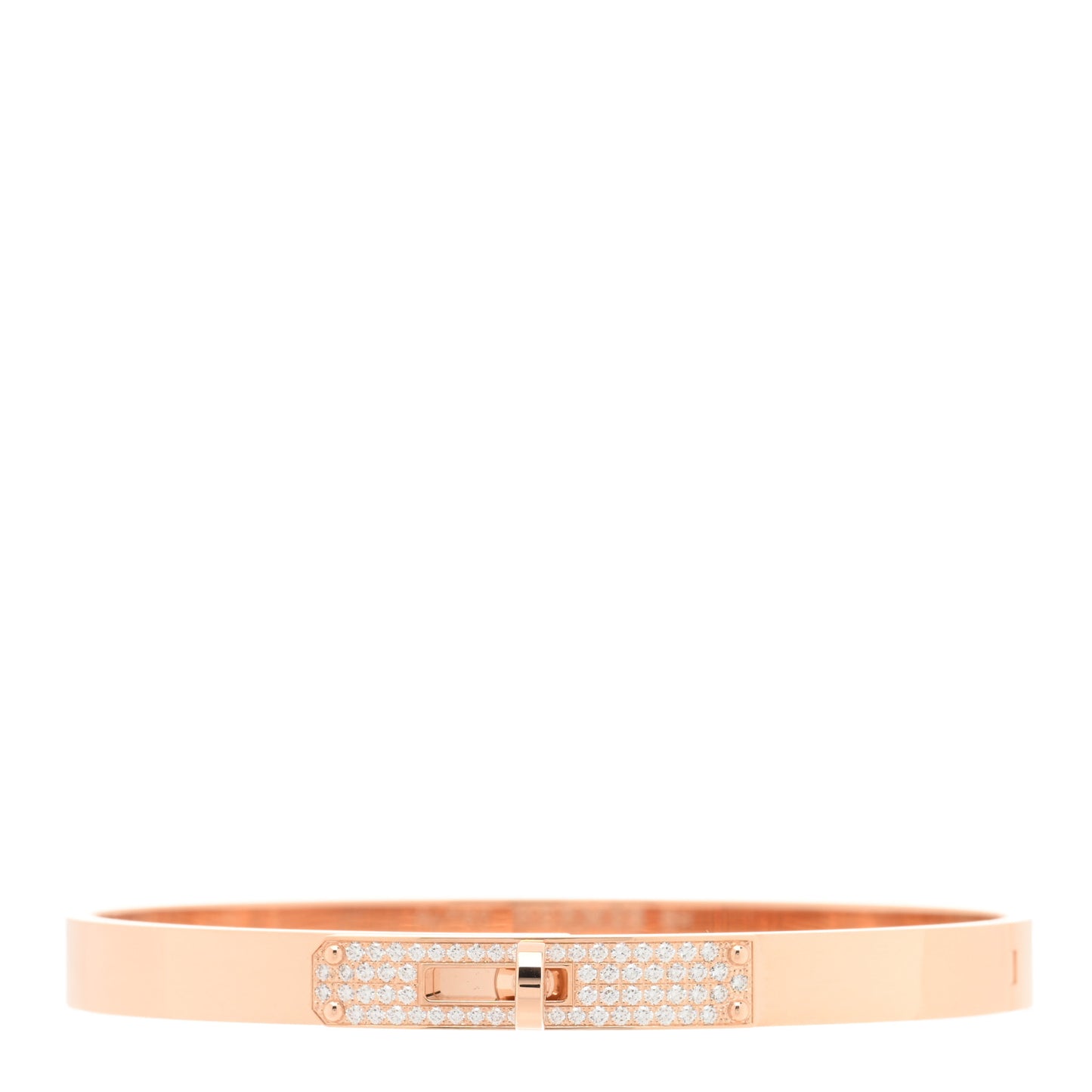 18K Rose Gold Diamond PM Kelly Pave Bracelet SH