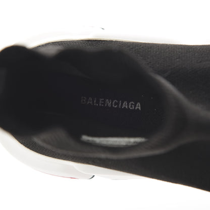 Balenciaga Neoprene Knit Womens Speed Sneakers 39 Black Red 7 of 8
