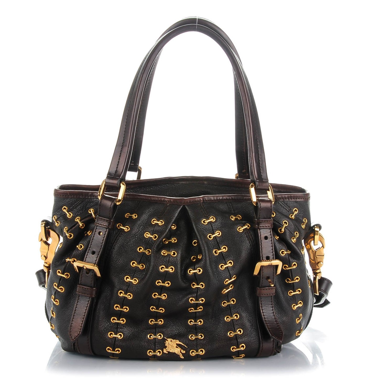 Calfskin Metal Stitch Lowry Chocolate