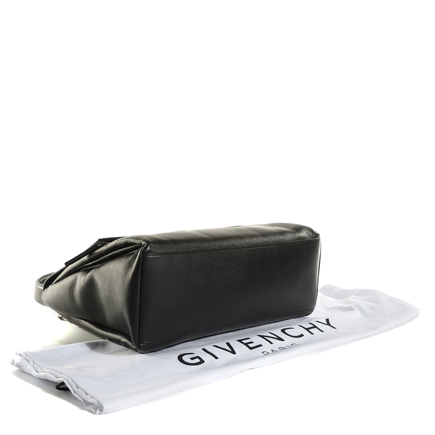Givenchy Waxy Grained Calfskin Medium Pandora Pure Flap Bag Black 4 of 10