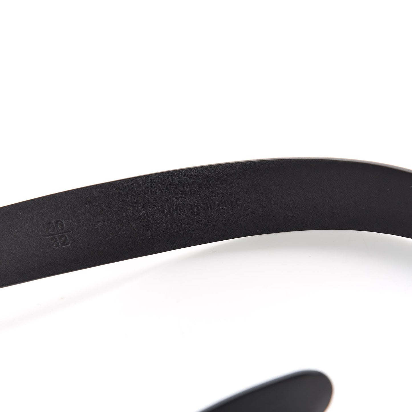 Calfskin CC Logo Belt 80 32 Black