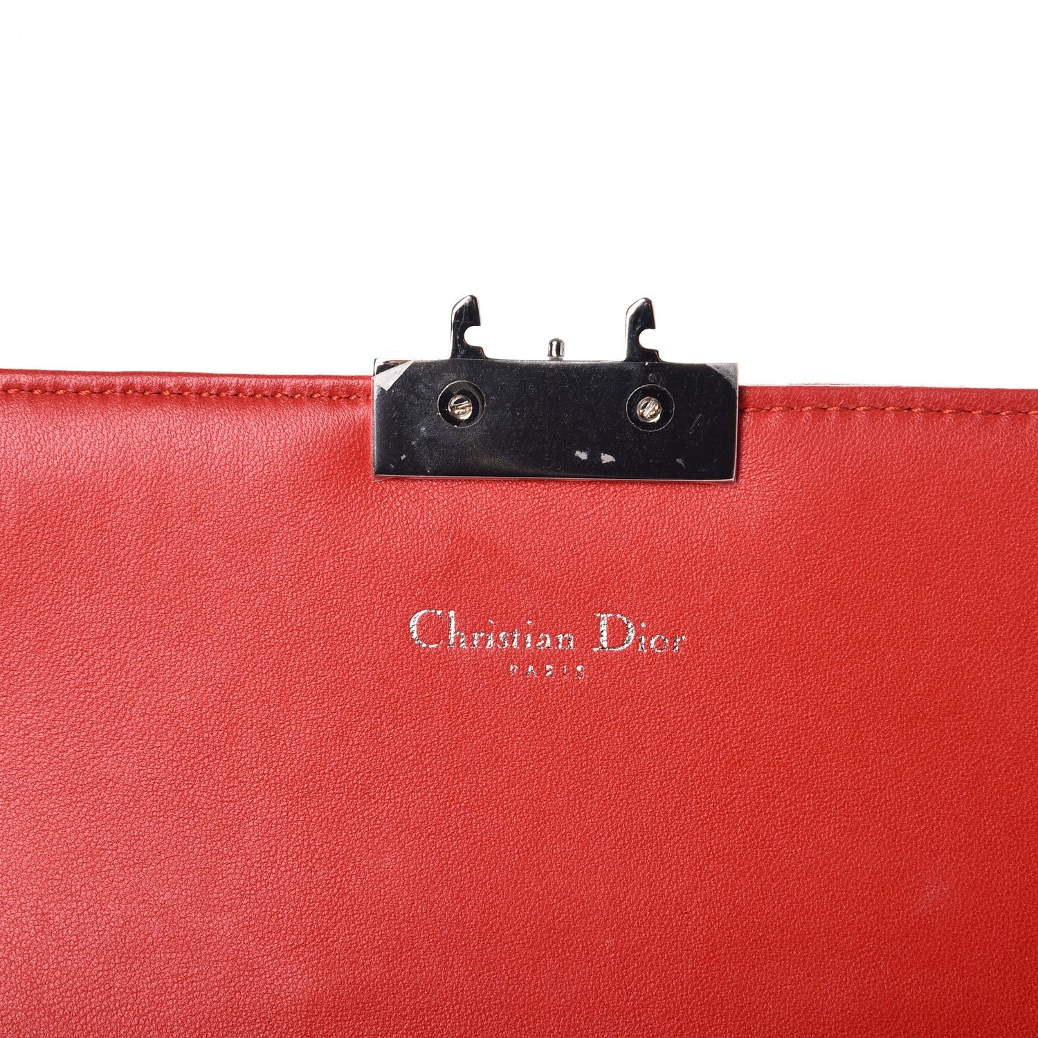 Christian Dior Lambskin Cannage Miss Dior Promenade Pouch Vermillion 6 of 10