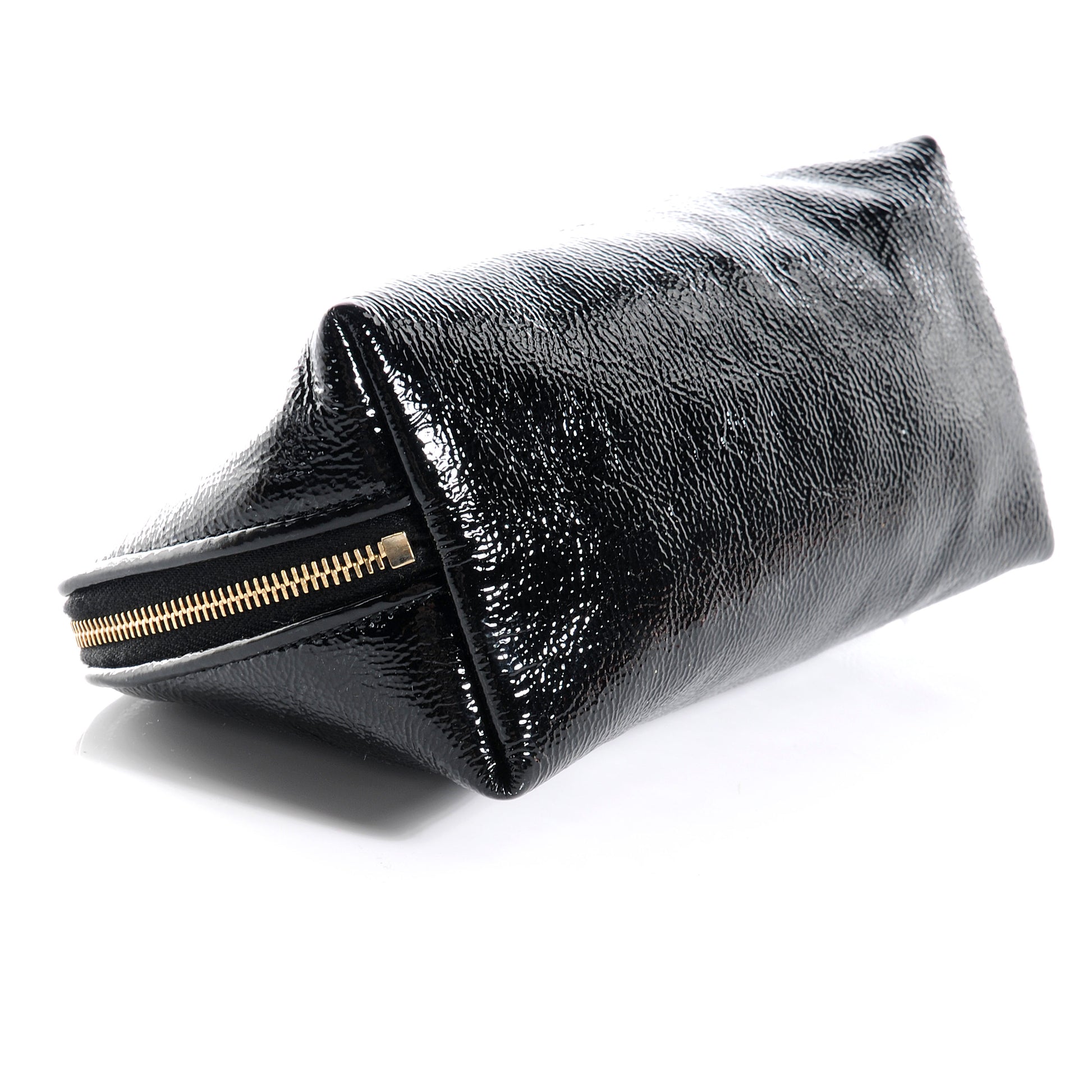Saint Laurent Patent Y-Mail Cosmetic Case Black 4 of 7