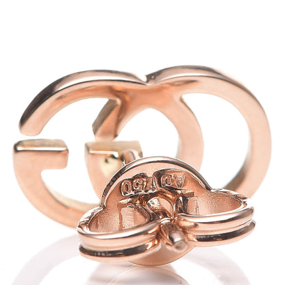 Gucci 18K Rose Gold GG Tissue Stud Earrings 6 of 8