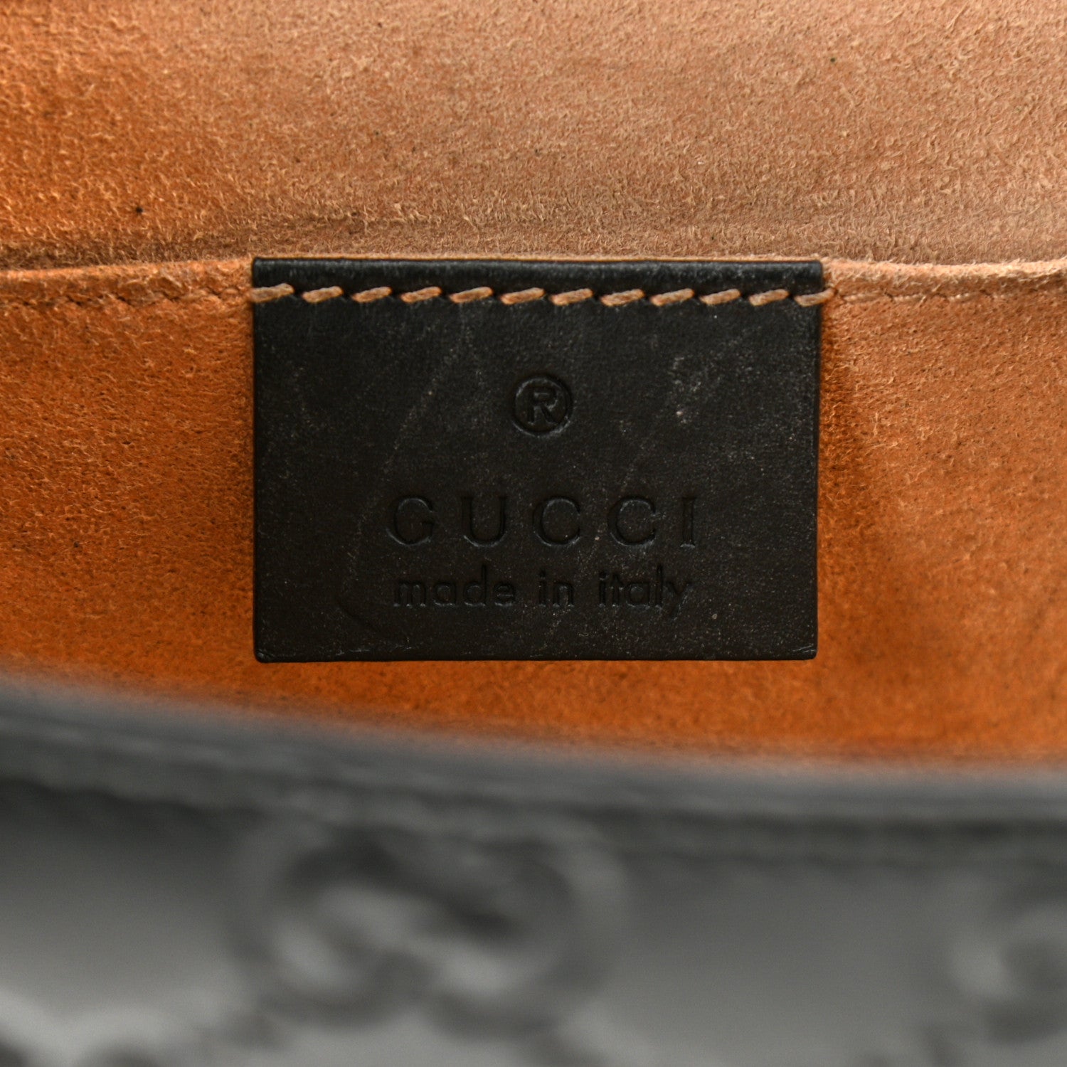 Gucci Guccissima Small Padlock Shoulder Bag Black 6 of 10