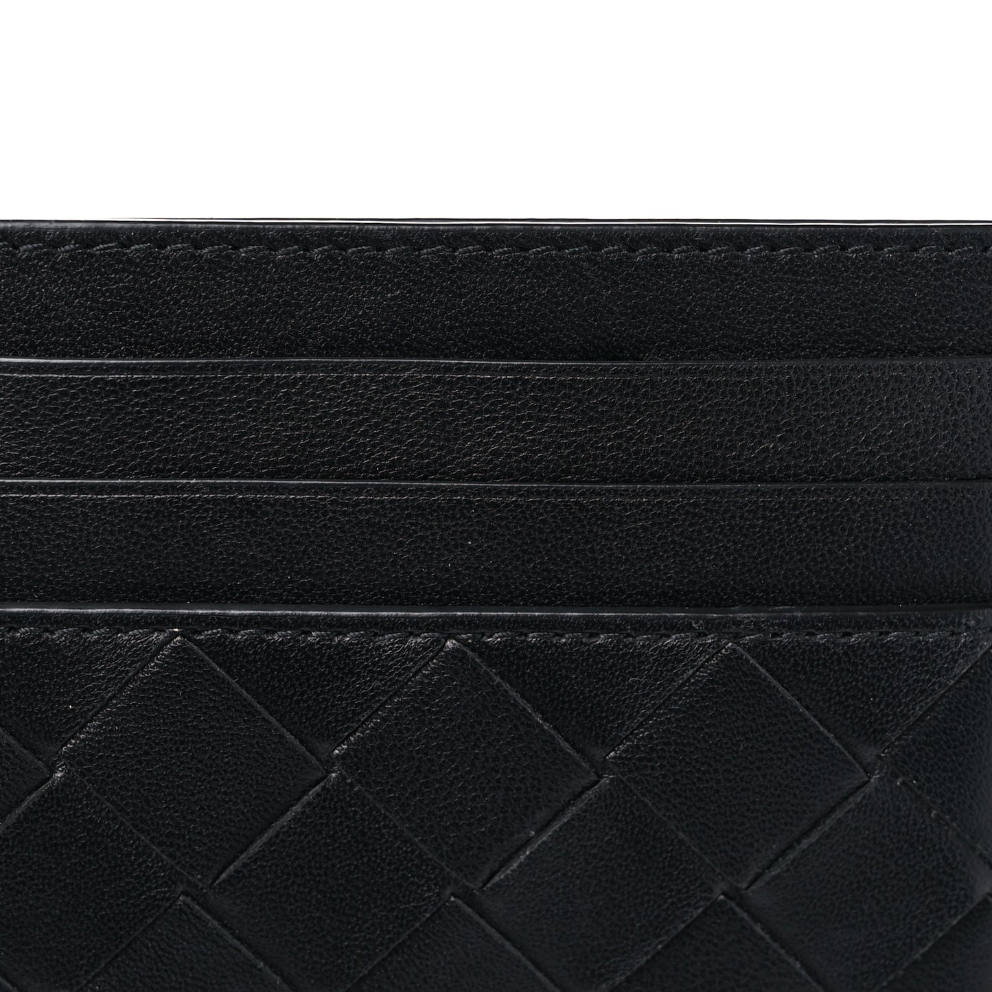 Nappa Intrecciato VN Card Case Black
