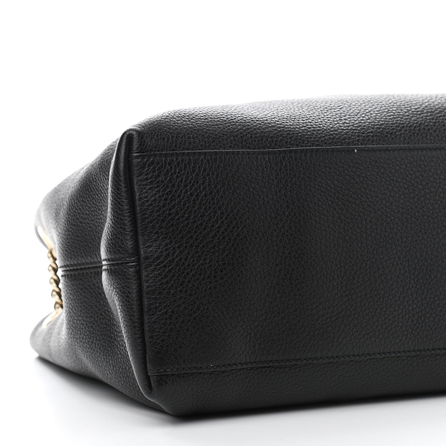 Gucci Pebbled Calfskin Medium Soho Chain Shoulder Bag Black 9 of 10