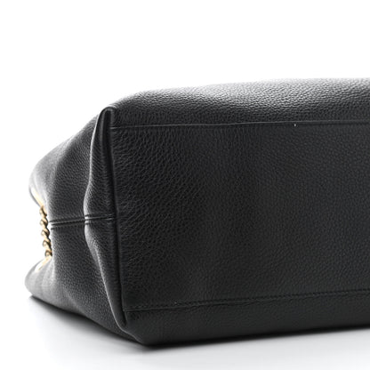 Gucci Pebbled Calfskin Medium Soho Chain Shoulder Bag Black 9 of 10